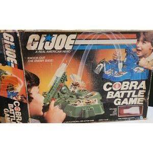 Vintage 1982 GI JOE Cobra Battle Game Platforms with Box For‎ Parts Not Complete